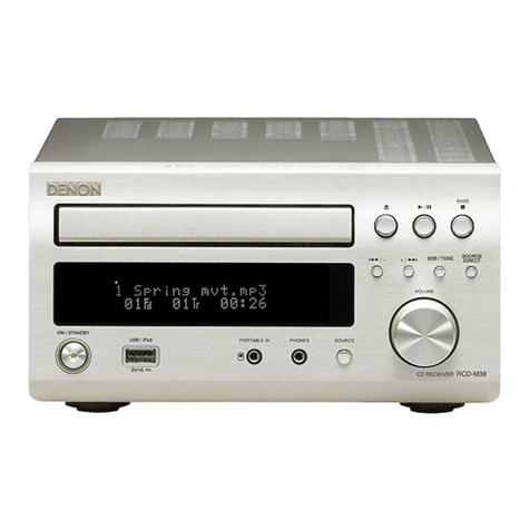 Denon RCD-M38 User manual