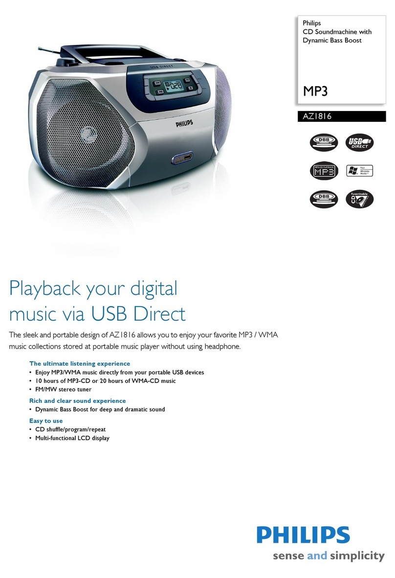 Philips AZ1816 Specifications