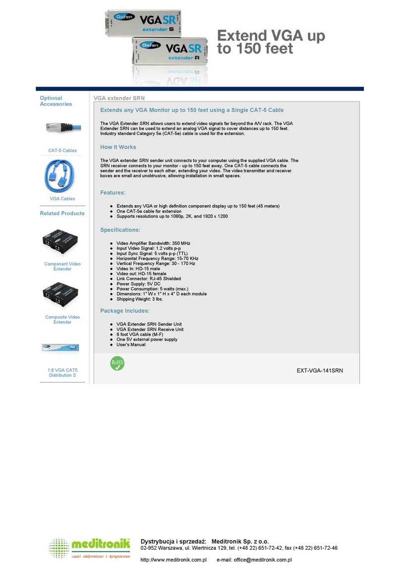 Gefen EXT-VGA-141SRN User manual Gefen EXT-VGA-141SRN User manual