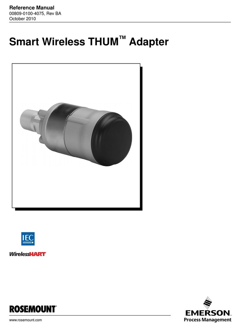 Emerson Smart Wireless THUM Adapter Reference manual