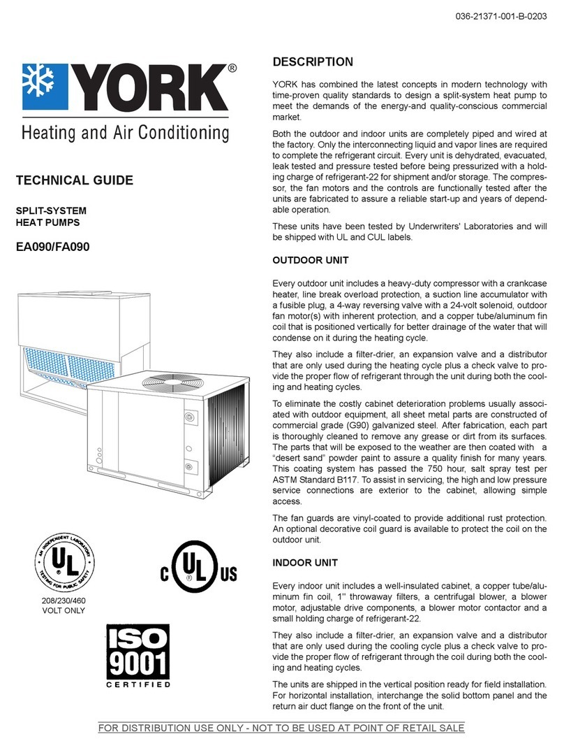 York EA090 Technical guide