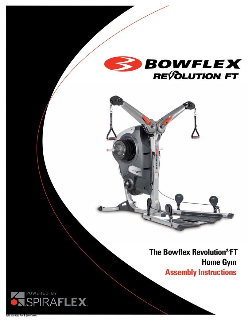 Bowflex Revolution FT Assembly instructions