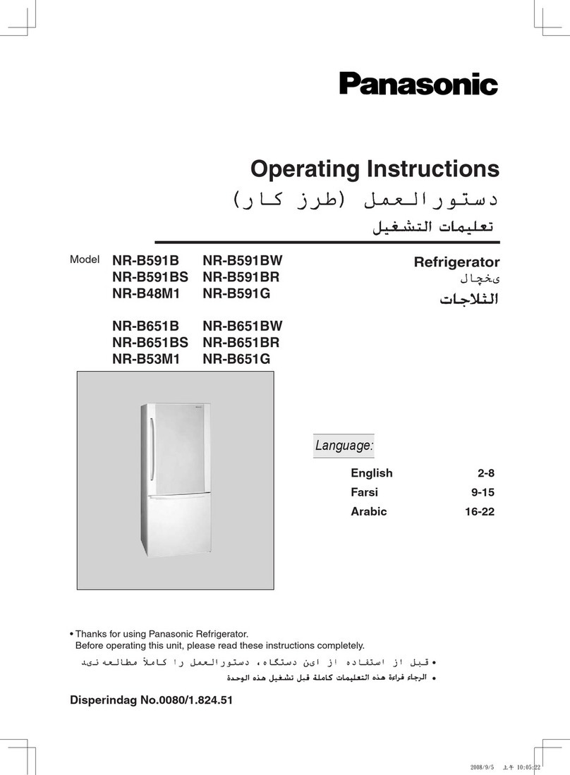 Panasonic NR-B591B User manual