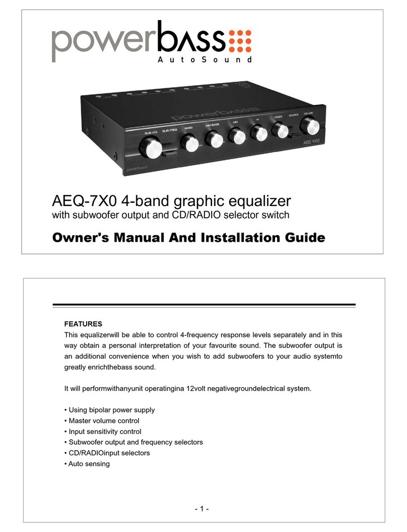 Power bass AEQ-7X0 Owner's manual and installation guide