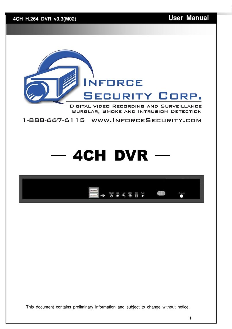 inforce 4ch h.264 dvr user manual