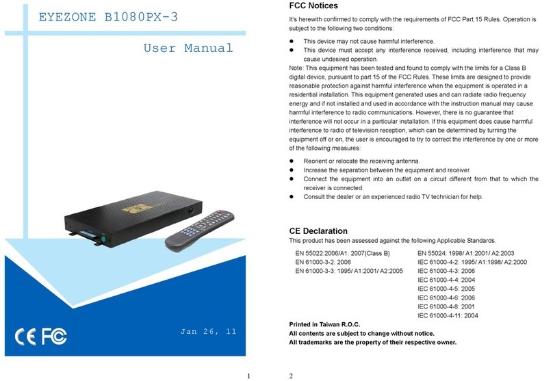 EYEZONE B1080PX-3 user manual