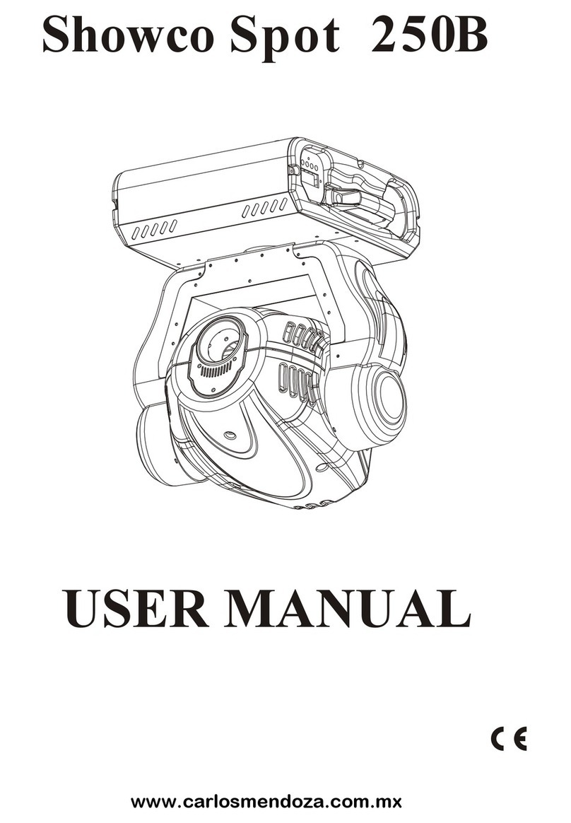 Carlos mendoza Showco Spot 250 User manual