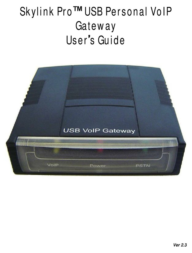 SkyLink Pro USB Personal VoIP Gateway user guide