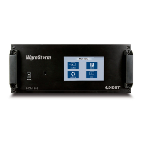Wyrestorm MX-0808-HDBT User manual Wyrestorm MX-0808-HDBT User manual