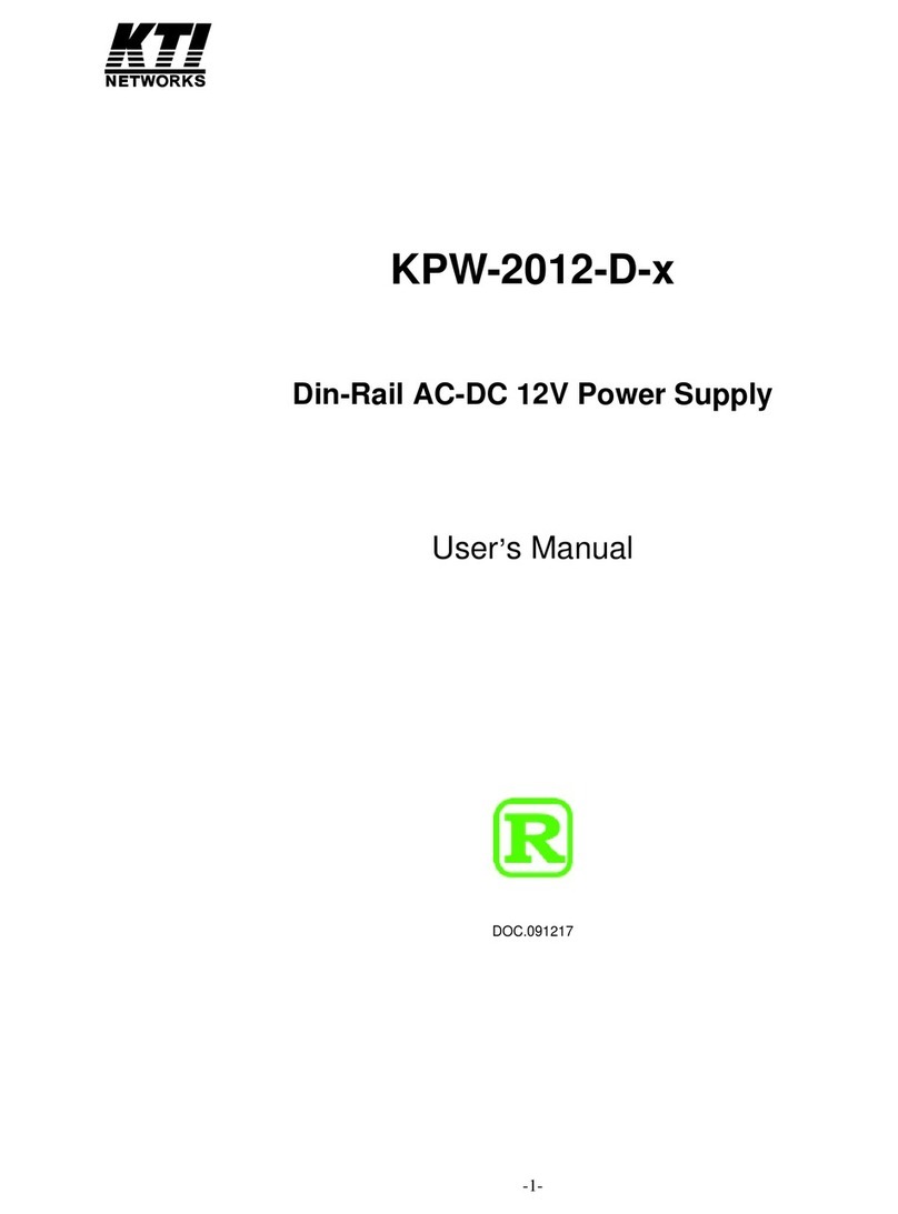 KTI Networks KPW-2012-D user manual