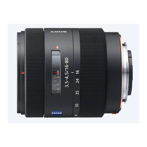 Sony Vario-Sonnar T DT 16-BOmm F3.5-4.5 ZA User manual