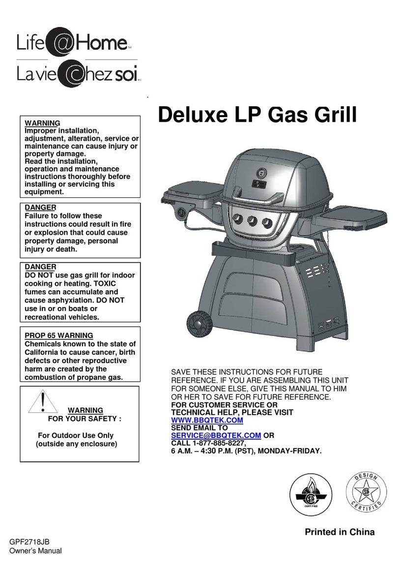 BBQ GPF2718JB User manual