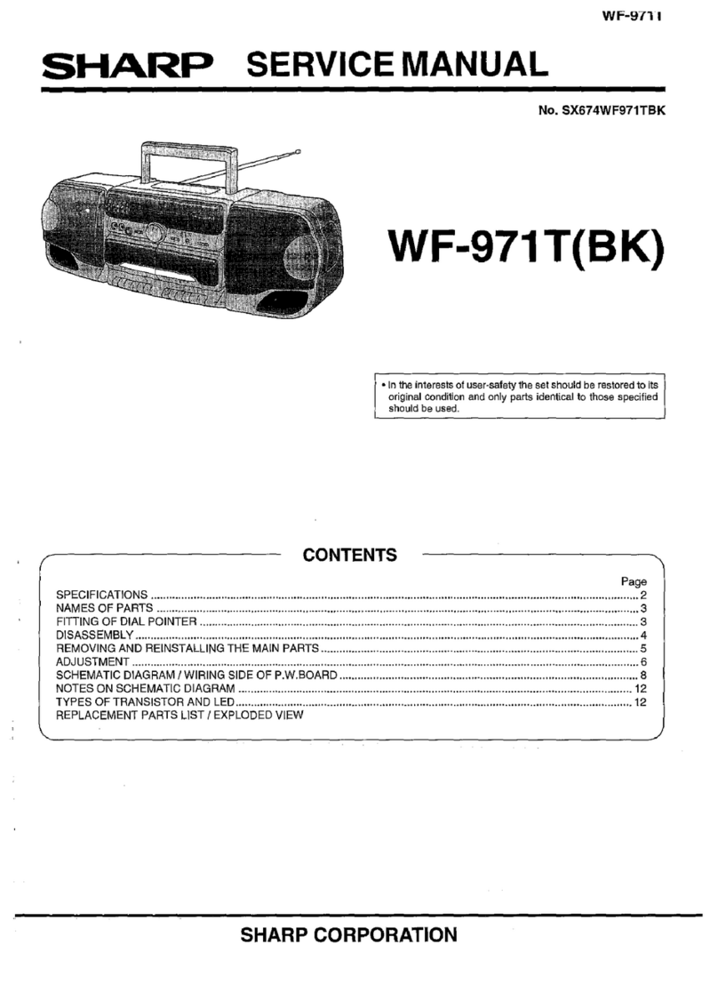 Sharp WF-971T User manual