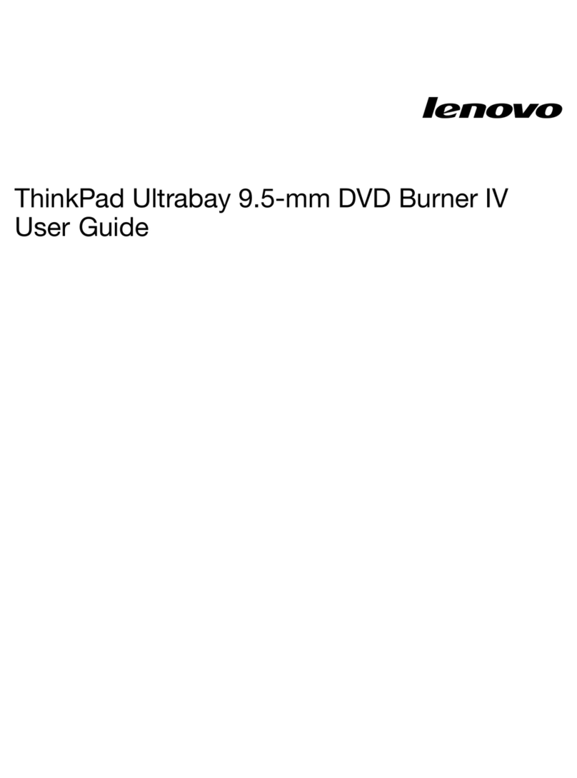 Lenovo ThinkPad Ultrabay 9.5-mm DVD Burner IV User manual