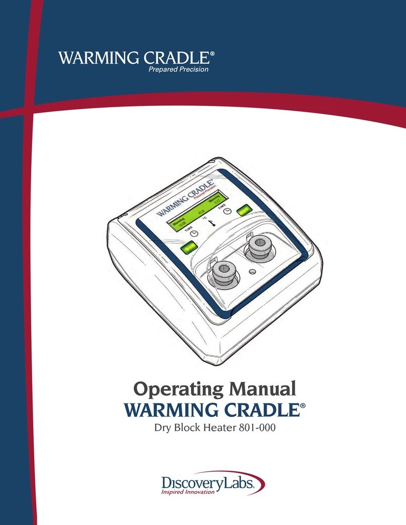 Discovery Labs Warming Cradle 801-000 operating manual
