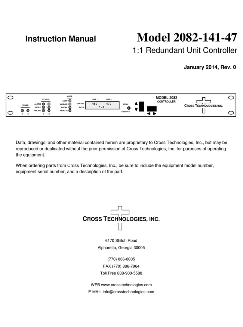 Cross Technologies 2082-141-47 instruction manual