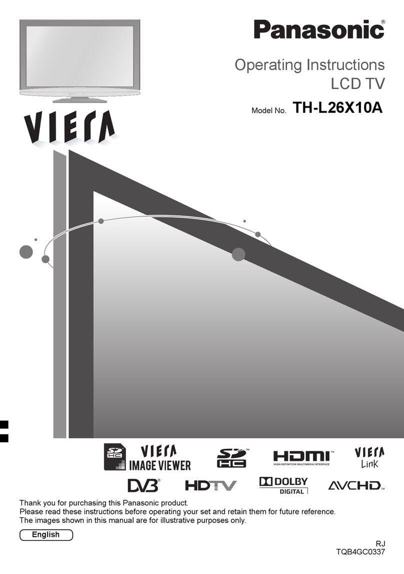 Panasonic Viera TH-L26X10A User manual