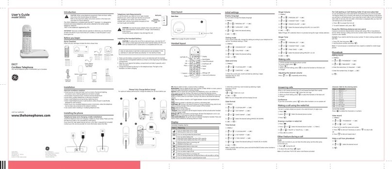 GE 30551 User manual