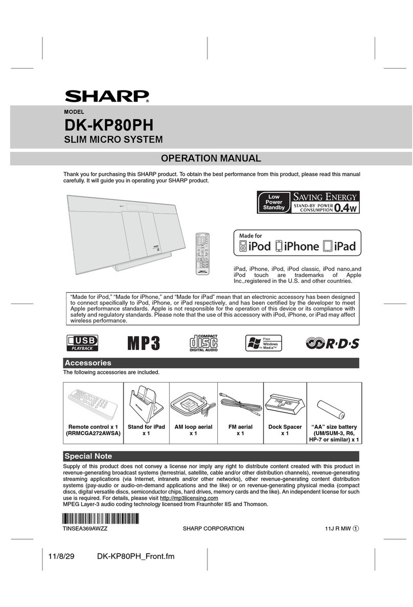 Sharp DK-KP80PH User manual