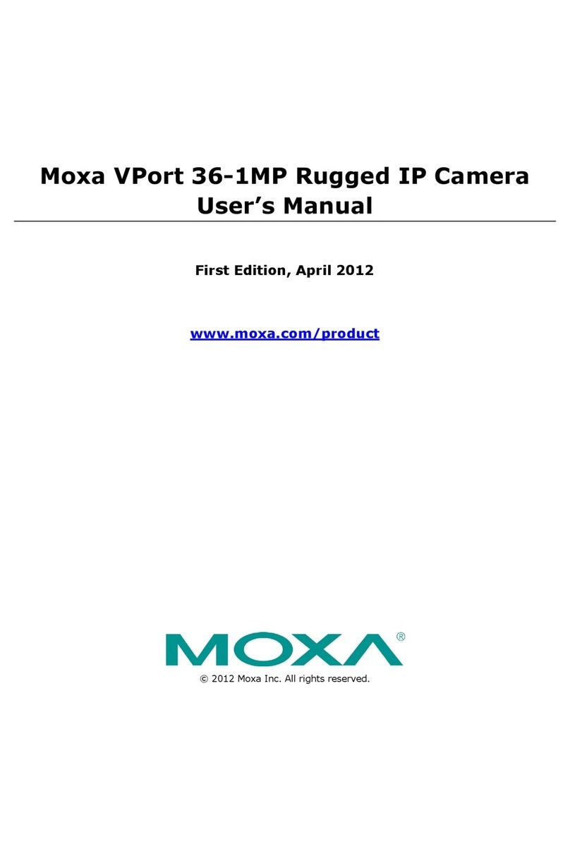 Moxa Technologies VPort 36-1MP User manual Moxa Technologies VPort 36-1MP User manual