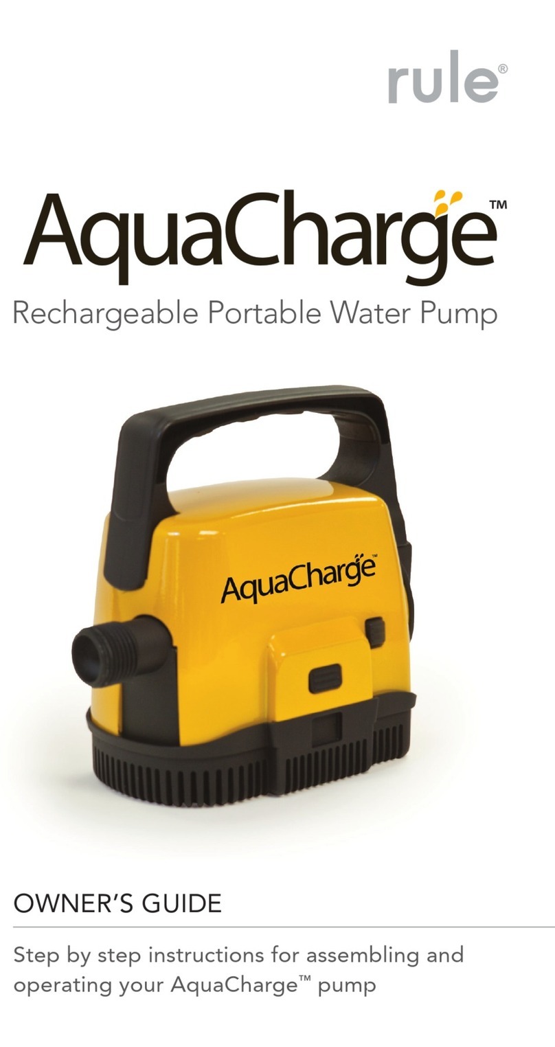 Rule AquaCharge User manual