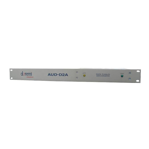 Doremi AUD-D2A user manual