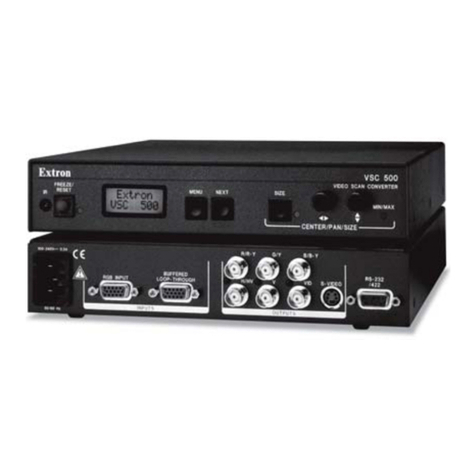 Extron electronics VSC 500 User manual Extron electronics VSC 500 User manual