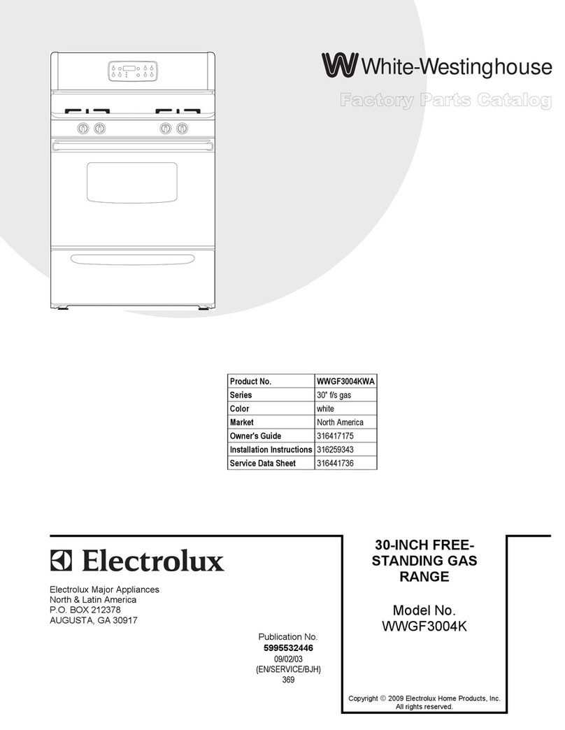 White-Westinghouse WWGF3004K User manual