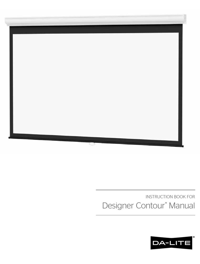 Da-Lite Designer Contour Manual User manual Da-Lite Designer Contour Manual User manual