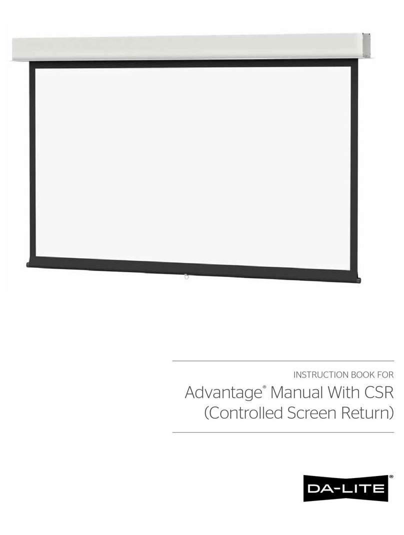 Da-Lite AdvantageManual With CSR User manual