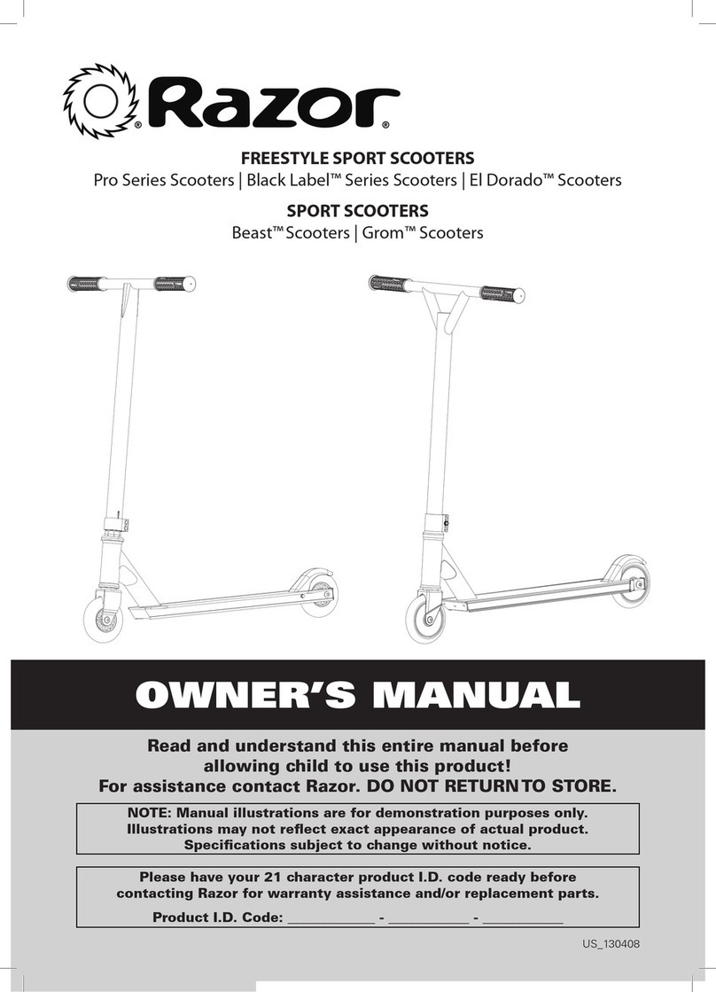 Razor Pro Series User manual
