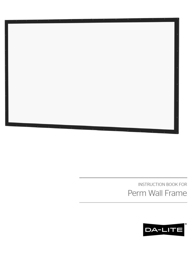 Da-Lite Perm Wall Frame Instruction book Da-Lite Perm Wall Frame Instruction book