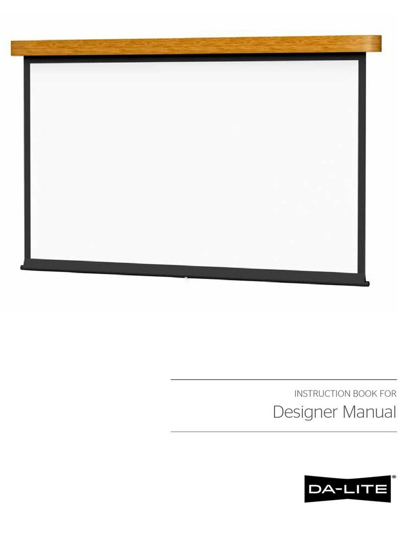 Da-Lite Designer Manual Instruction book