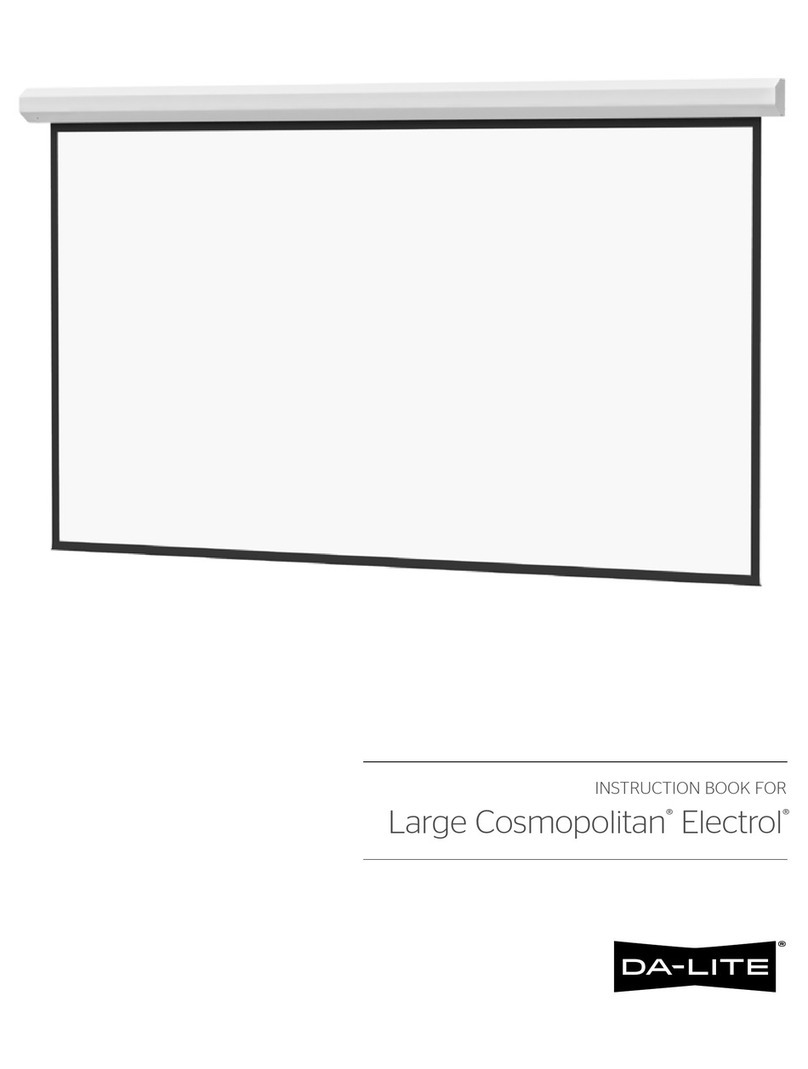 Da-Lite Large Cosmopolitan Electrol Instruction book Da-Lite Large Cosmopolitan Electrol Instruction book