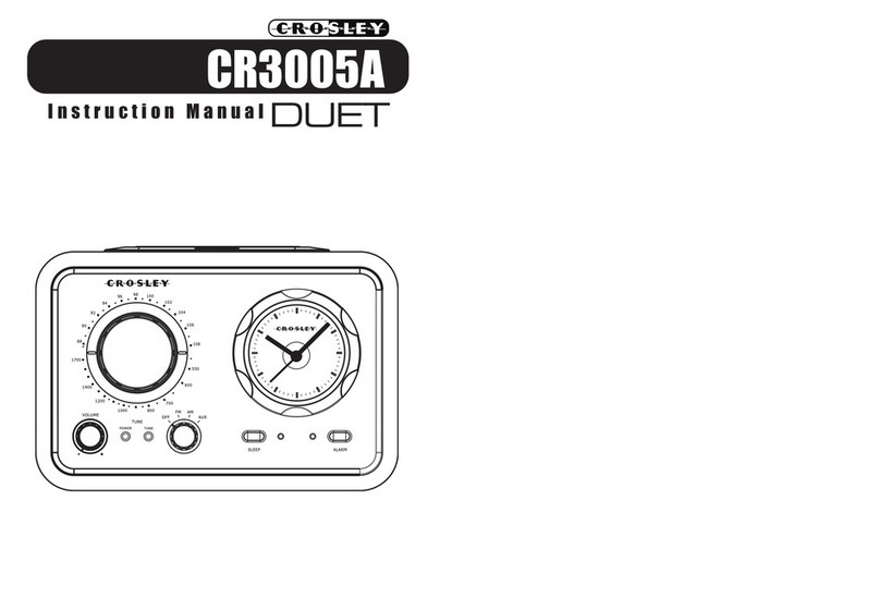 Crosley DUET CR3005A instruction manual