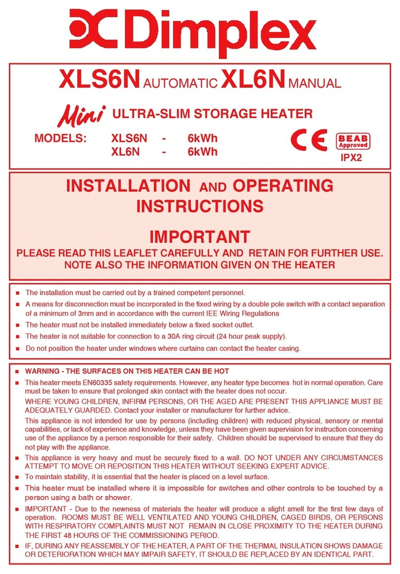 Dimplex XLS6N User manual