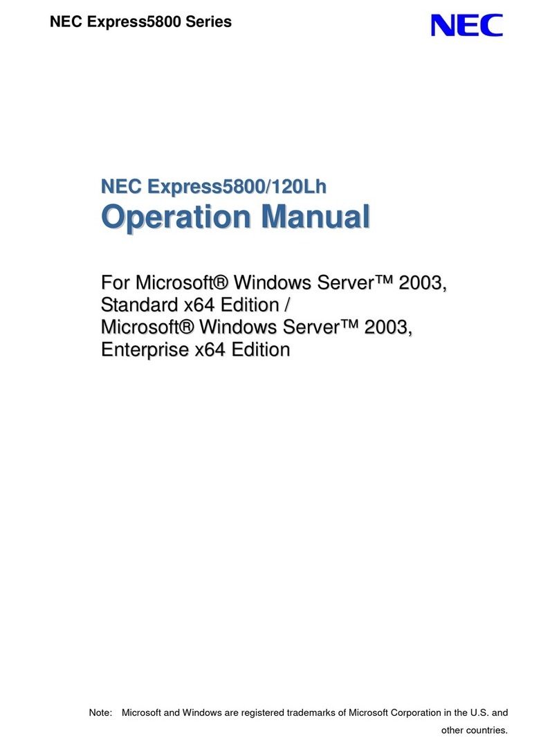 NEC NEC Express5800 Series Mounting instructions