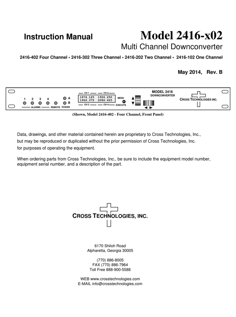 Cross Technologies 2416-x02 User manual
