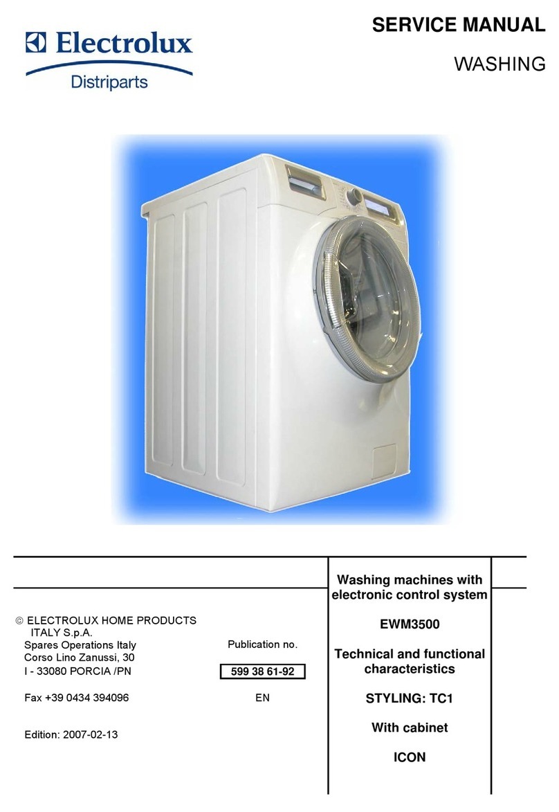 Electrolux EWM3500 Service manual