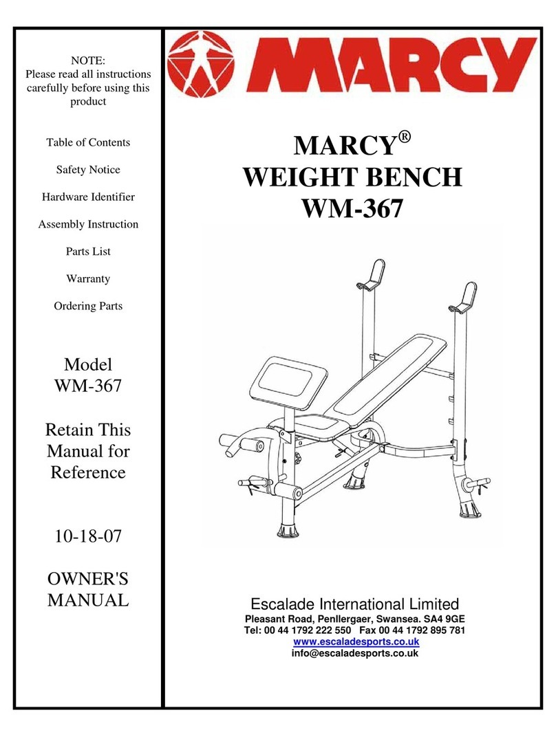 ESCALADE WM-367 owner's manual