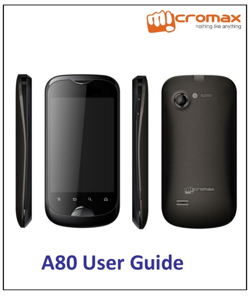 Micromax A80 User manual Micromax A80 User manual