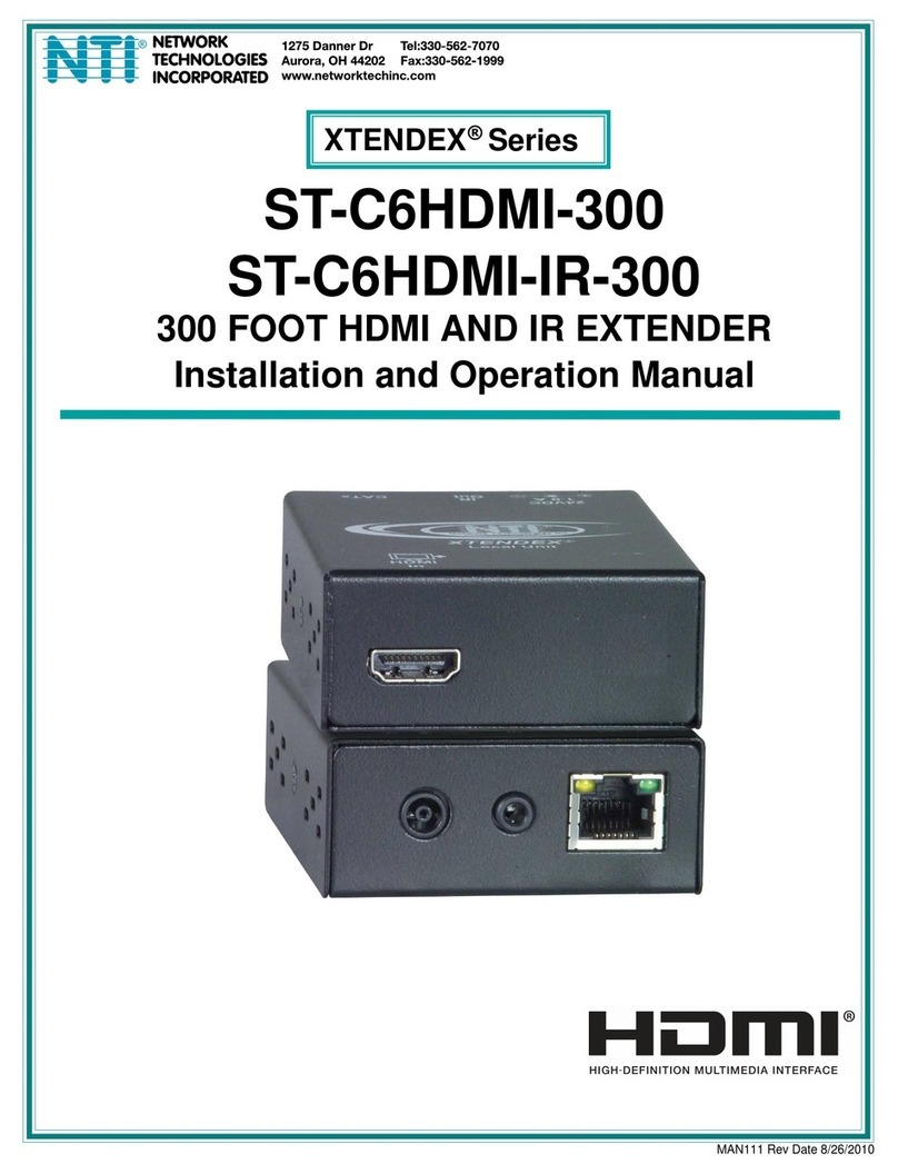 NTI XTENDEX ST-C6HDMI-300 User manual