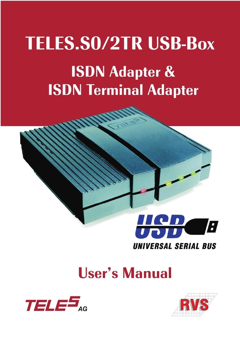 TELES TELES.S0/2TR USB-Box user manual