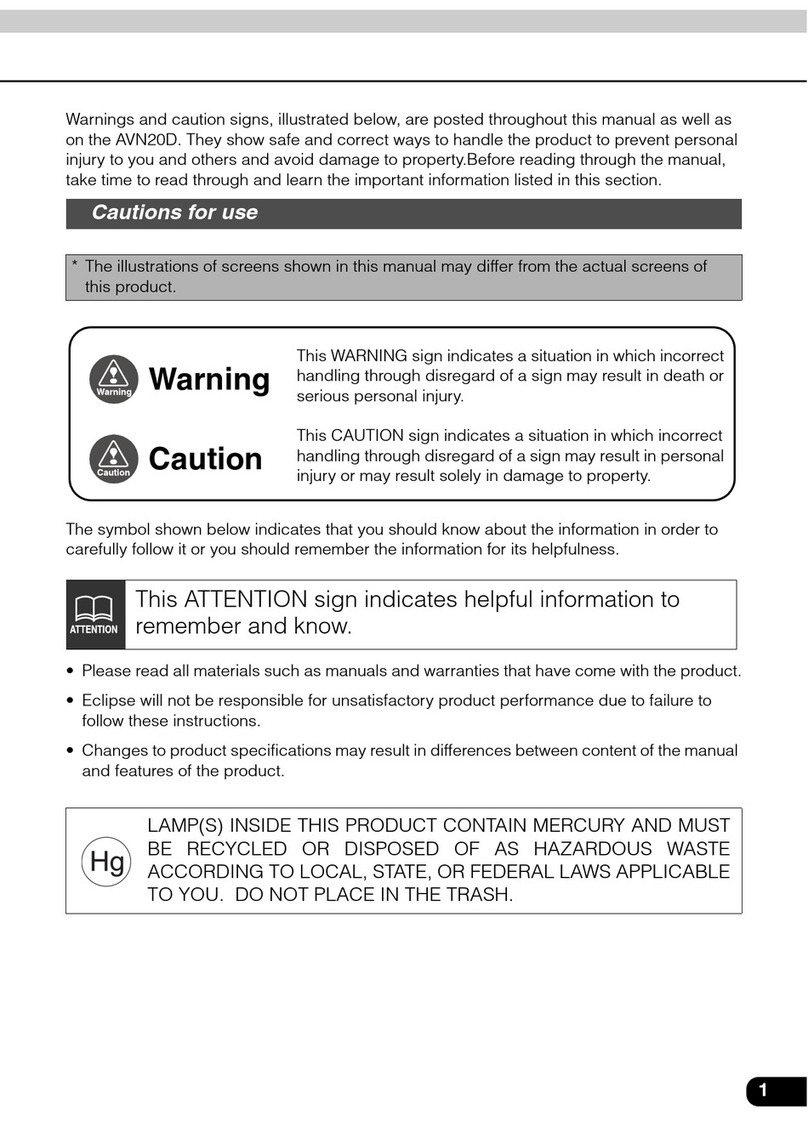 Eclipse AVN20D User manual