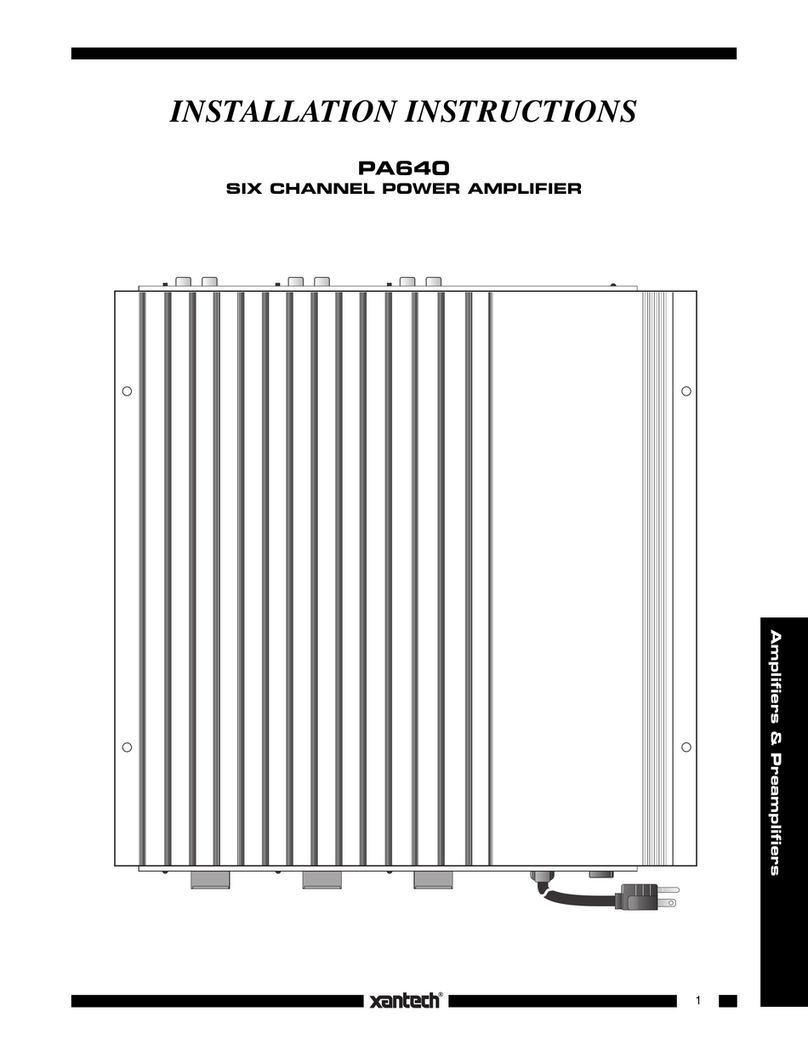 Xantech PA640 installation instructions