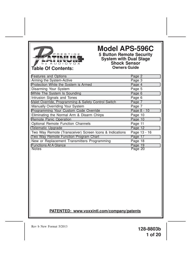 Audiovox APS-596C owner's guide