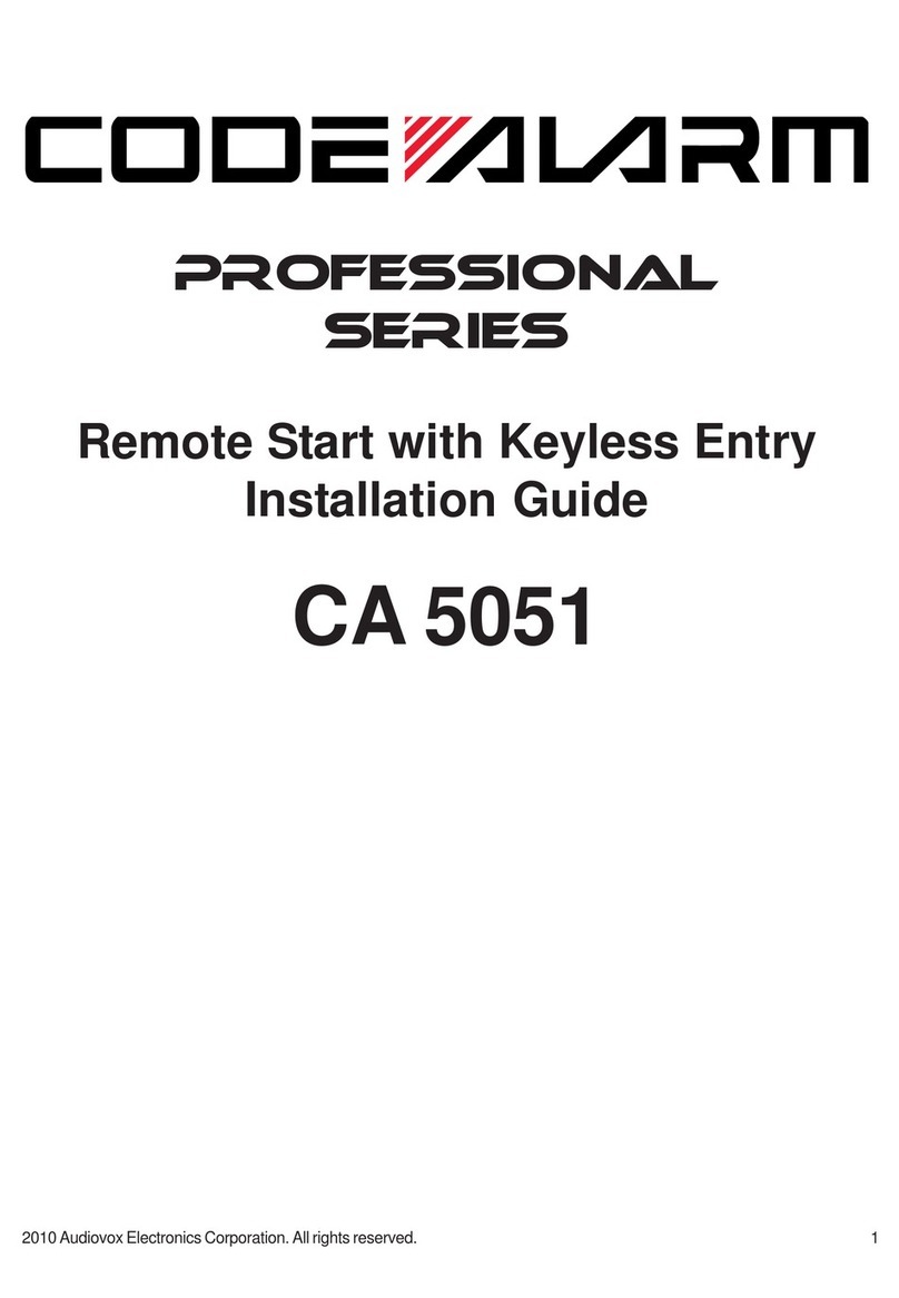 Code Alarm CA 5051 User manual