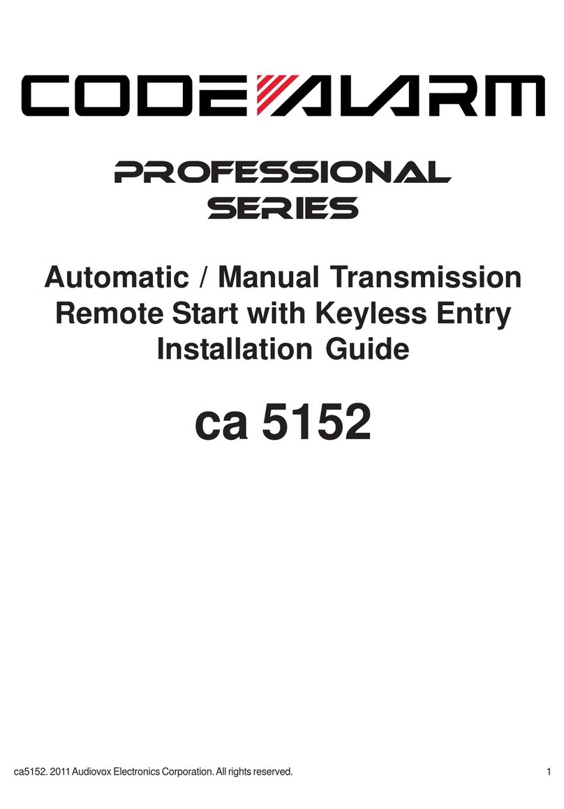Code Alarm ca 5152 User manual