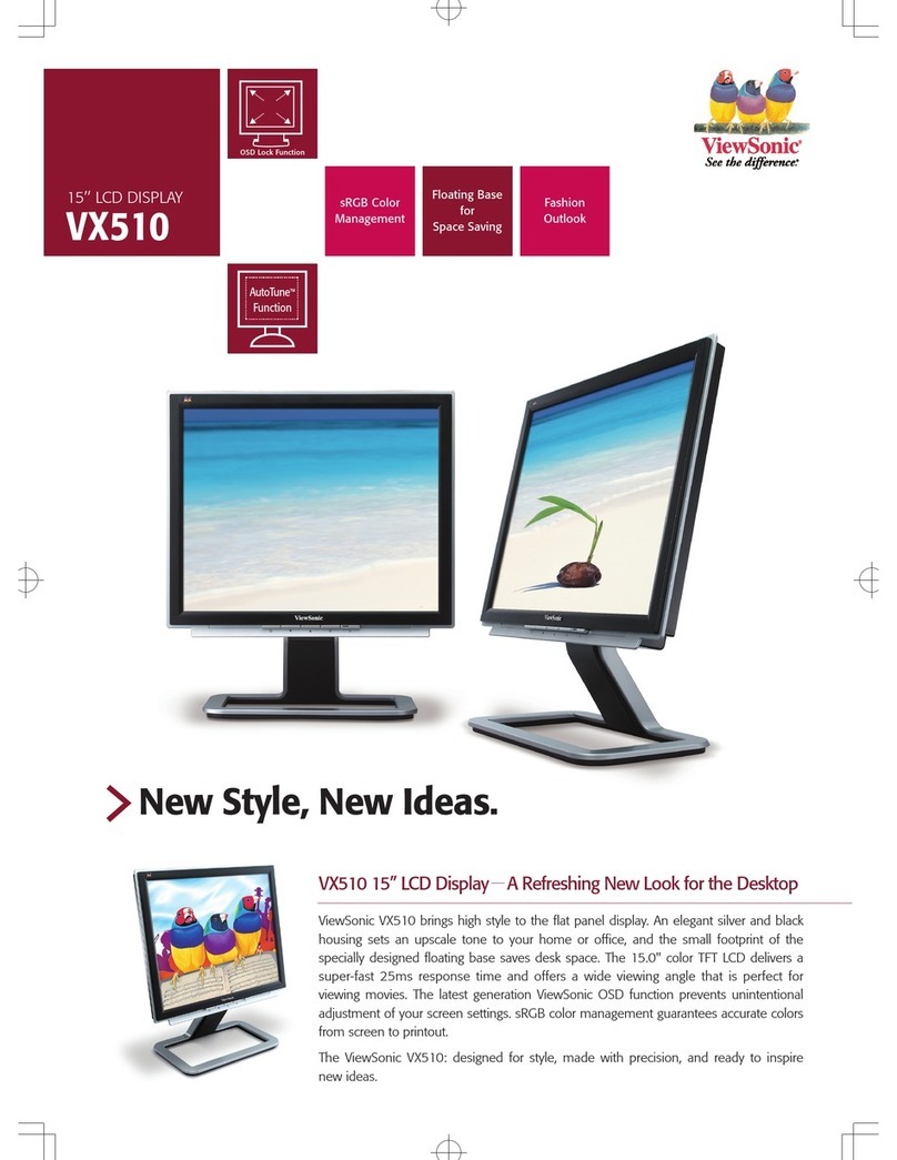 ViewSonic VX510 User manual