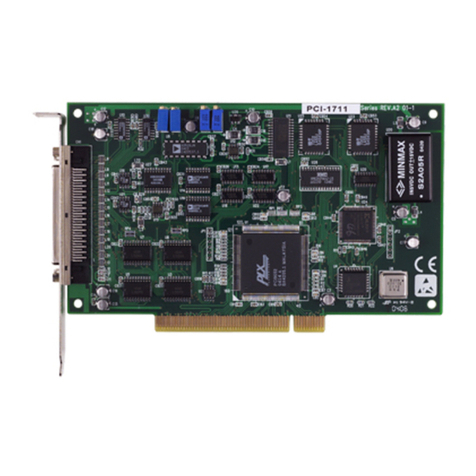 Advantech PCI-1711U Series User manual Advantech PCI-1711U Series User manual